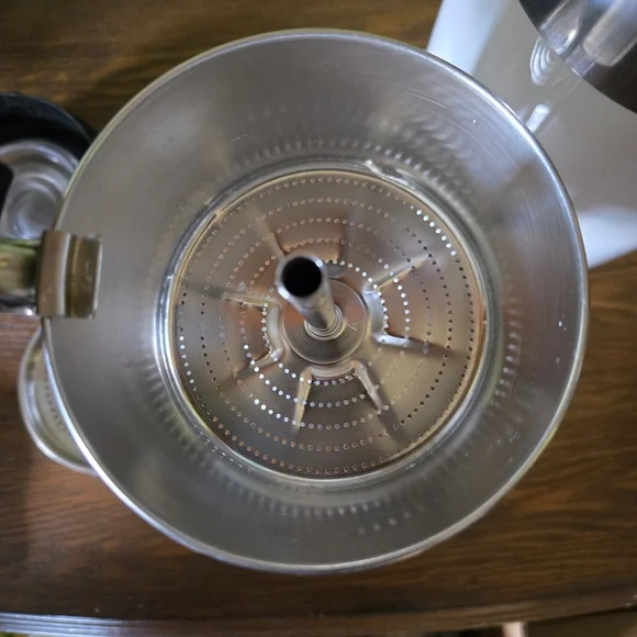 Vintage Corningware 10 Cup Blue Cornflower Percolater Coffee Pot Carafe - Picture 14 of 16